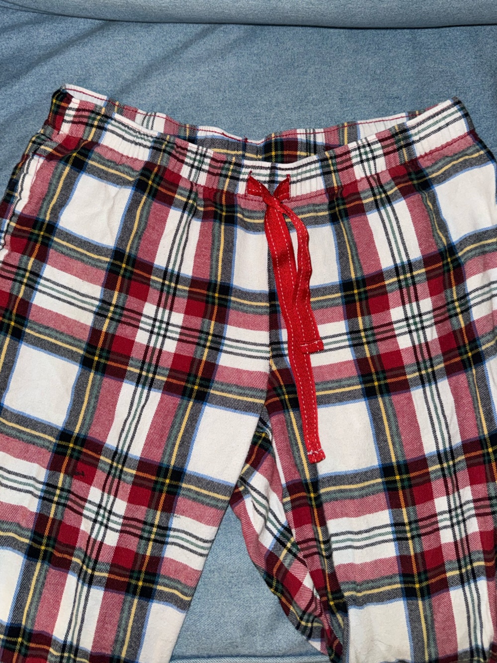 Old Navy Multicolor Plaid Pants with Red Base